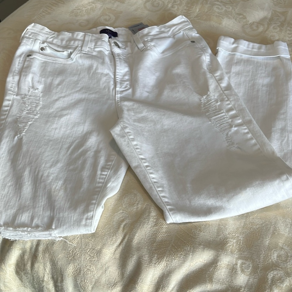 NYDJ Relaxed Boyfriend Sylvia White Jeans